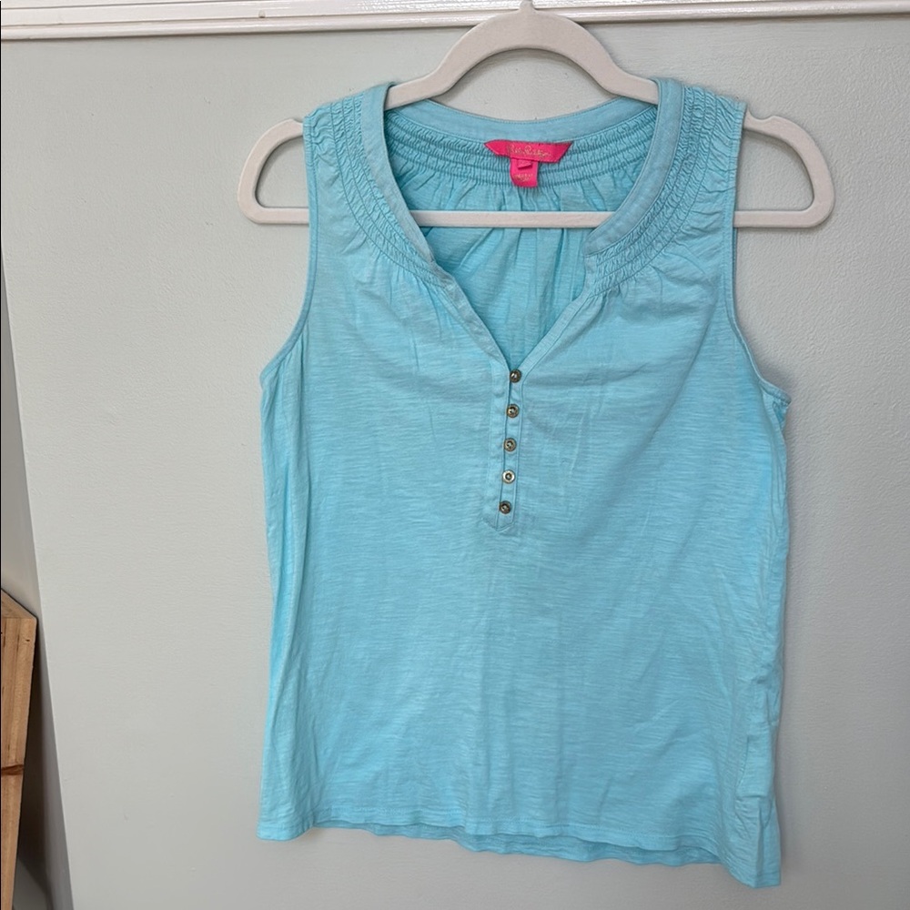 Lilly Pulitzer size small Blue Sleeveless Top